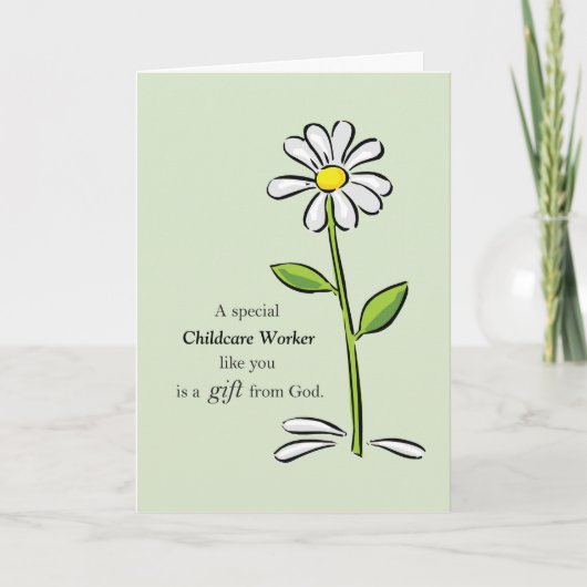 Carte De Remerciements Relation faite sur commande, Merci, marguerite (Devant)