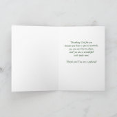 Carte De Remerciements Relation faite sur commande, Merci, marguerite (Intérieur)