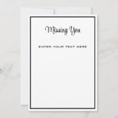 Carte De Remerciements Relations familiales Dames Ocean View Missing You (Dos)