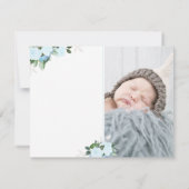 Carte de remerciements religieux de fleurs (Dos)