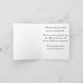 Carte de remerciements religieux de sympathie (Intérieur)