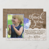 Carte de remerciements religieux pour le garçon (Devant / Derrière)