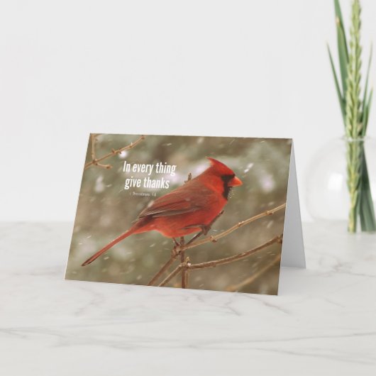 Carte De Remerciements Remercie Bible Verse (Devant)