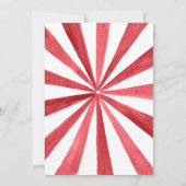 Carte De Remerciements Remerciement Anniversaire Chapiteau de Cirque Vint (Dos)