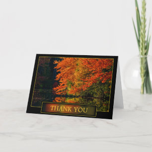 Carte De Remerciements Remerciement d'automne