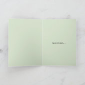 Carte De Remerciements Remerciement de Baby Shower Flamingo Tropical Aqua (Intérieur)