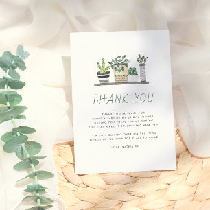 Carte De Remerciements Remerciement de Baby Shower Moderne Bohème avec Pl