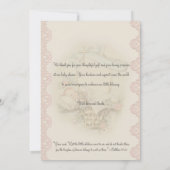 Carte De Remerciements Remerciement de Baby Shower Religieux Vintage (Dos)