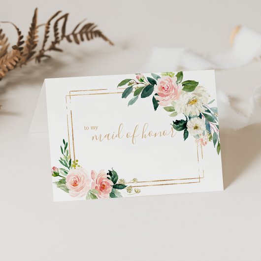 Carte De Remerciements Remerciement de Demoiselle d'Honneur Géométrique V