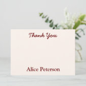 Carte De Remerciements Remerciement de Fête de Mariage Rétro Groovy Hippi (Debout devant)