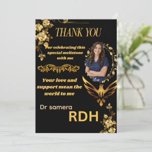 Carte De Remerciements Remerciement de fin d'études en hygiène dentaire N