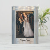 Carte De Remerciements Remerciement de mariage champêtre Baby's Breath Ru (Debout devant)