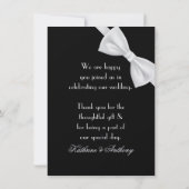 Carte De Remerciements Remerciement de mariage classique Gatsby Deco 2 (Dos)