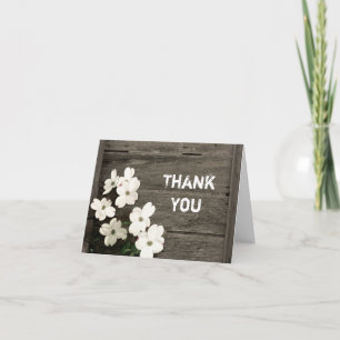 Carte De Remerciements Remerciement de mariage de clôture rustique
