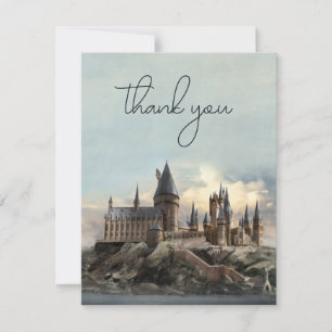Carte De Remerciements Remerciement de mariage du château de Poudlard Har