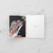 Carte De Remerciements Remerciement de mariage moderne à l'aquarelle sur (Intérieur)