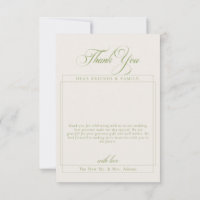 Remerciement de mariage photo calligraphie ivoire