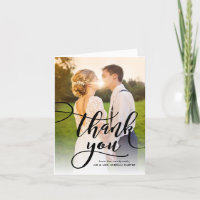 Remerciement de mariage photo complet écriture fan