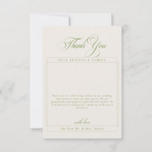 Carte De Remerciements Remerciement de mariage photo de calligraphie ivoi