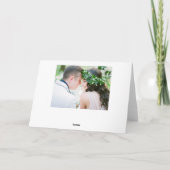 Carte De Remerciements Remerciement de mariage photo de feuillage sauvage (Dos)