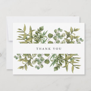 Carte De Remerciements Remerciement de mariage pour la verdure d'eucalypt
