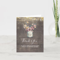 Remerciement de mariage rustique floral en pot Mas