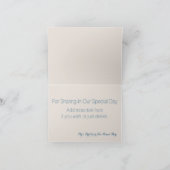 Carte De Remerciements Remerciement de mariage sur la plage de Breaking W (Intérieur)