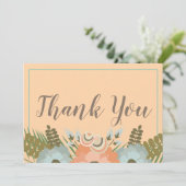 Carte De Remerciements Remerciement de pêche tropicale et de sarcelle (Debout devant)