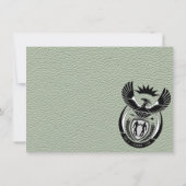 Carte De Remerciements Remerciement de photo de mariage en vert sauge en (Dos)