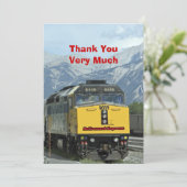 Carte De Remerciements Remerciement de retraite, Chemin de fer du Train J (Debout devant)