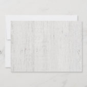 Carte De Remerciements Remerciement en bois rustique personnalisé (Dos)