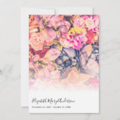 Carte De Remerciements Remerciement Floral Lumineux pour Décès Photo (Dos)