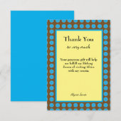 Carte De Remerciements Remerciement Personnalisé Texte Modifiable Toute O (Devant / Derrière)