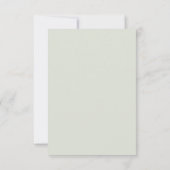 Carte De Remerciements Remerciement Petit Sage et Or pour Baby Shower (Dos)