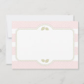 Carte De Remerciements Remerciement pour Baby Shower Citrouille Rose (Dos)