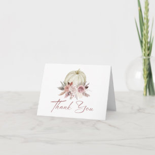 Carte De Remerciements Remerciement pour Baby Shower de Little Pumpkin Fa