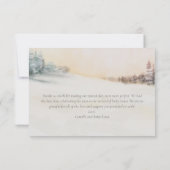 Carte De Remerciements Remerciement pour Baby Shower en Bois d'Hiver (Dos)