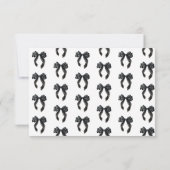 Carte De Remerciements Remerciement pour Baby Shower français avec ruban (Dos)