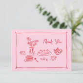 Carte De Remerciements Remerciement pour brunch de mariage aux gribouilli (Debout devant)