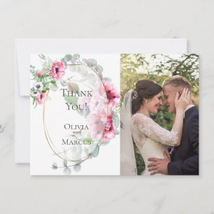 Carte De Remerciements Remerciement pour des photos de mariage     Coquel