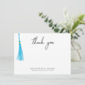 Carte De Remerciements Remerciement pour la remise des diplômes Tassel bl (Debout devant)