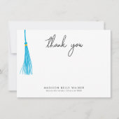 Carte De Remerciements Remerciement pour la remise des diplômes Tassel bl (Devant)