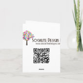 Carte De Remerciements Remerciement pour Thé Fantaisiste (Dos)