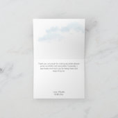 Carte De Remerciements Remerciement pour une baby shower Cloud nine (Intérieur)