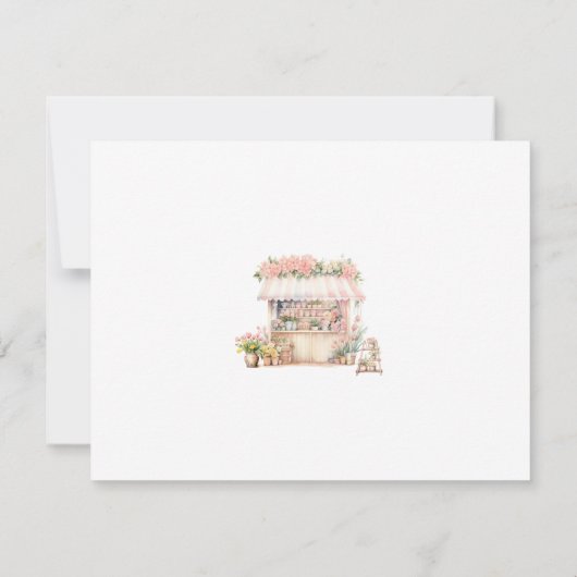 Carte De Remerciements Remerciement pour une Baby Shower Elle est Fraîche (Dos)