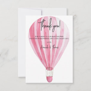 Carte De Remerciements Remerciement pour une baby shower pour un ballon à