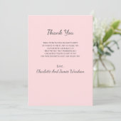 Carte De Remerciements Remerciement Simple pour une Baby Shower (Debout devant)