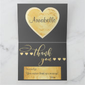 Carte De Remerciements Remerciements! (Intérieur)