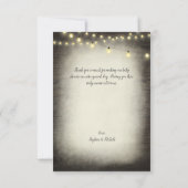 Carte De Remerciements Remerciements Baby Shower Bébé Brasse de l'Or (Dos)