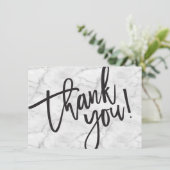 Carte De Remerciements REMERCIEMENTS D'AFFAIRES insert moderne logo en ma (Debout devant)